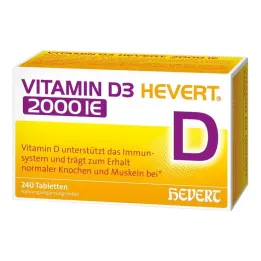 Vitamina D3 Hevert 2.000 UI comprimidos, 240 unidades