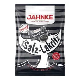 Doces de alcaçuz com sal Jahnke Salmiak, 125 g