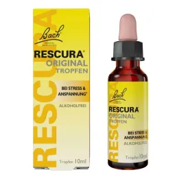 Flor de Bach Rescura gotas sem álcool, 10 ml