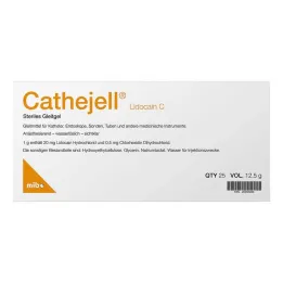 Lubrificante estéril Cathejell Lidocaine C Zhs 12,5 g, 25 unid