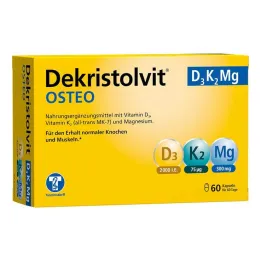 Cápsulas Dekristolvit Osteo D3K2 Mg, 60 unid
